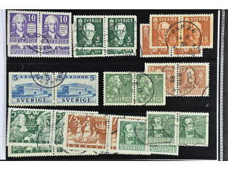 Sweden. Used 1938–41. BC/CB-pairs with wide margins. All different, e.g. F 259BC/CB, …