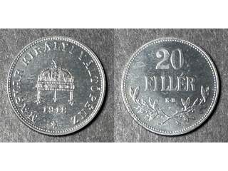 Ungern 20 filler 1918, PROOF nyprägling