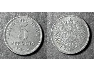 Tyskland 5 pfennig 1919 J, UNC