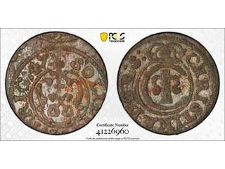 Sverige Kristina (1632-1654) Riga 1 solidus 1647, 01/0, PCGS MS62