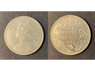Indien (GB) Queen Victoria (1837-1901) 1 rupee 1862, XF lyster