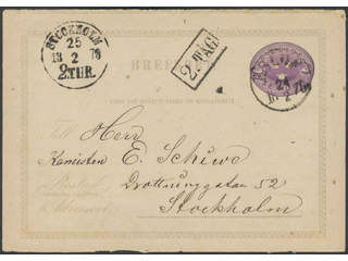 Sweden, Sverige, Sverige, Sverige. Facit bKe2. Cancellations,  2.TÅG. Postcard sent from …
