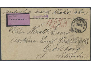 Sweden. Postage due Facit L12, 20 , 3×3 öre + 1 kr (not cancelled) as postage due on …