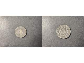Peru 2 reales 1833, VF