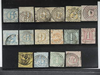 Germany Thurn und Taxis. Used 1852–1865. All different, e.g. Mi 25 (cut in picture), …