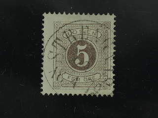 Sweden. Postage due Facit L3 used , 5 öre brown, perf 14. Suoerb cancellation STRENGNÄS …