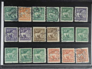 Sweden. Used 1920–34. Standing Lion, all different, for example F 140Ccx, 141bz, …