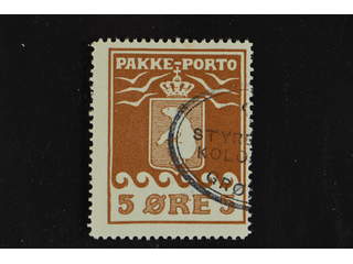 Denmark Greenland. Facit P6 II used , 5 öre red-brown second print. Good centering. Part …