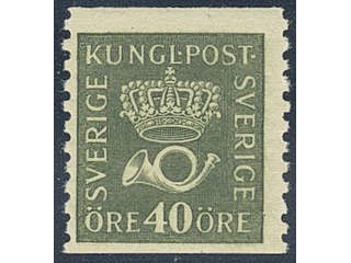 Sweden. Facit 159 ★★ , 40 öre olive-green, type II. SEK 900