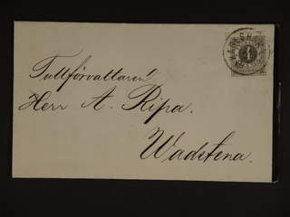 Sweden. Facit 29 cover , 4 öre on printed matter with EXCELLENT cancellation KARLSHAMN …