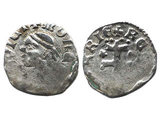 Coins, Hungary. Louie I 1342–1382, denar. 0,41 g. 1/1+.
