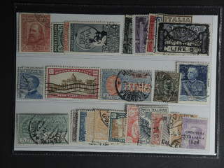 Italy. Used 1910–27. All different, e.g. Mi 96, 101-03, 177-82, 186, 209, 213, 221, …