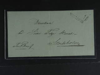 Sweden. D county. NYKÖPING, straight postmark. Cover sent to Stockholm.