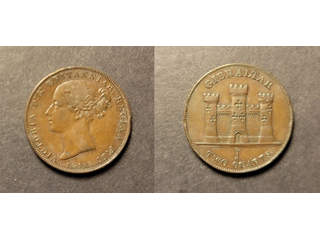 Gibraltar 2 quart 1842, AU