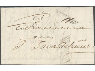 Sweden. A county. STOCKHOLM, ribbon postmark. Type 6 on letter dated "Stockholm d. 22 …