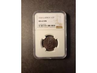 Sydafrika George V (1910-1936) 1/2 penny 1924, UNC NGC MS63BN