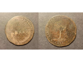 Honduras 8 reales 1857 TFL, F Ex. Richard Stuart