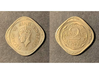 Indien (GB) George VI (1936-1947) 2 annas 1947 Bombay, UNC