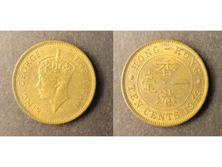 Hong Kong George VI (1936-1952) 10 cents 1949, UNC