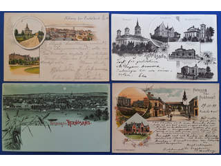 Sweden. Picture postcards, lot GRUSS AUS. Y-COUNTY. Hudiksvall, Härnösand and …