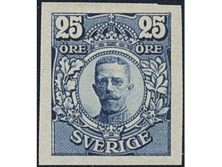 Sweden. Facit 86P (★), 25 öre Vienna-plate proof in blue colour on paper without …