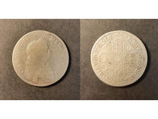 Storbritannien Charles II (1660-1685) 1/2 crown 1671 VICESIMO TERTIO, F rengjord