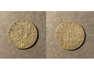 Switzerland. Geneva 5 centimes 1840, VF