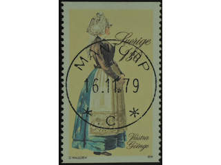 Sweden. Facit 1108 used , 1979 Folk Costumes 1.30 Kr Västra Göinge. EXCELLENT …