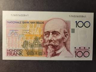 Belgium 100 francs ND(1978-81), UNC