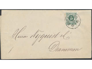 Sweden. Facit 30 on cover, 5 öre on printed matter sent from GÖTEBORG 23.7.1881 to …