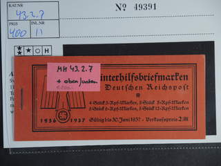 Germany Reich. Booklet Michel MH43.2.7 ★★ , 1936 Modern buildings 2 RM. EUR 250