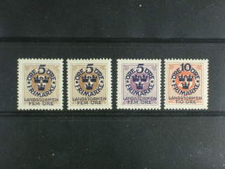 Sweden. Facit 106, 109, 111cz ★★ , Four very fine stamps.
