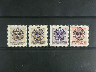 Sweden. Facit 106, 109, 111cz ★★ , Four very fine stamps.