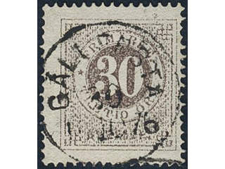 Sweden, Sverige, Sverige, Sverige. Facit 25i used, 30 öre greyish brown, light framing. …