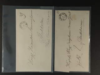 Sweden. Collection förfilateli. Arc cancellations, seven covers, all with different …