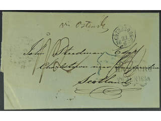 Sweden. Foreign-related cover. Great Britain. Unpaid letter sent from GÖTHEBORG …