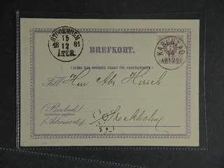 Sweden. Facit 31 cover , 6 öre on beautiful postacrd sent from KARLSTAD 14.12.1881 to …