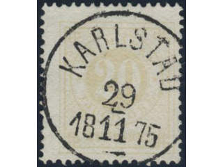 Sweden, Sverige, Sverige, Sverige. Facit 22f used, 20 öre pale orange. Superb …