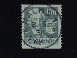 Sweden. Facit 260 used , 1938 Emanuel Swedenborg 100 öre dull green. EXCELLENT …