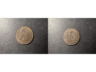 Frankrike 5 centimes 1865 A, UNC