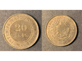 Brasilien 20 reis 1906, AU