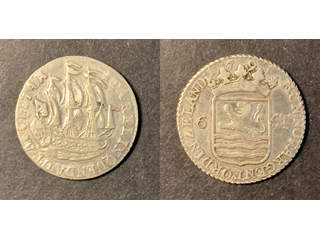 Nederländerna Zeeland 6 stuivers (scheepjesschelling) 1791, AU