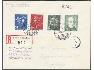 Switzerland. FDC Michel 424–27 , 1943 Pro Juventute. Addressed FDC with traces of …