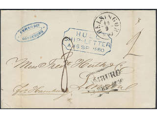 Sweden. Foreign-related cover. Great Britain. Partly prepaid letter sent from GÖTHEBORG …