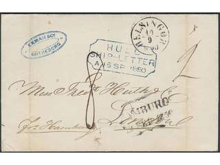 Sweden. Foreign-related cover. Great Britain. Partly prepaid letter sent from GÖTHEBORG …