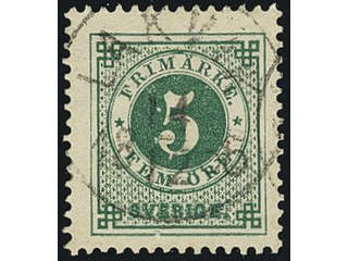 Sweden. Facit 30, E county. LAKVIK 14.12.1885. EXCELLENT cancellation with small part of …