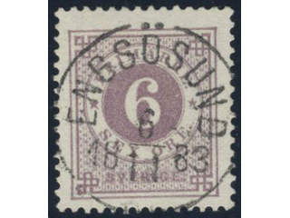 Sweden, Sverige, Sverige, Sverige. Facit 31c used, 6 öre dull lilac. EXCELLENT …