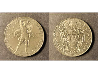 Vatican 50 centesimi 1931, AU/UNC