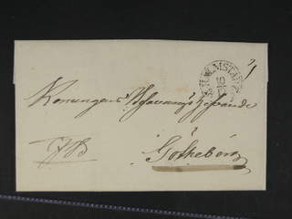 Sweden. N county. HALMSTAD 10.12.1832, arc postmark. Type 2 on cover sent to Gothenburg. …