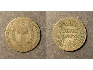 Switzerland. Neuchatel 1/2 batzen 1807, F